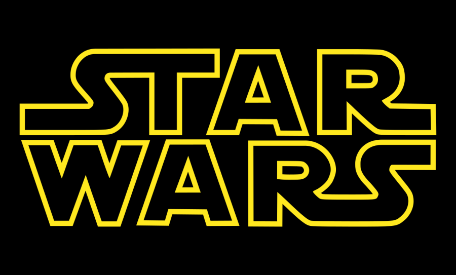 Star Wars Logo. Find this image's source here: https://commons.wikimedia.org/wiki/File:Star_Wars_Logo.svg